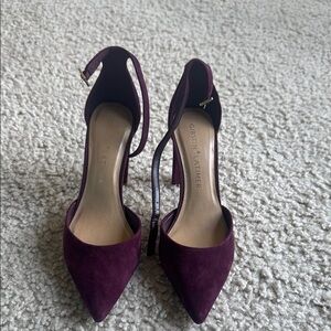 Gibson Latimer Purple Suede Heels